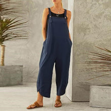 Load image into Gallery viewer, Women&#39;s Solid Color Casual Suspender Pants

