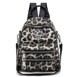 Women Leopard Pattern Backpack Bag