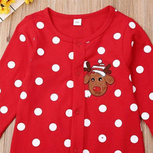 Load image into Gallery viewer, Reindeer Pattern Baby Outing Romper

