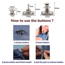 Load image into Gallery viewer, Adjustable No-Sew Jeans Button
