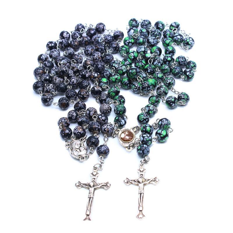 Handmade Blue Onyx Rosary Beads