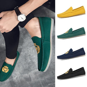 Men's Embroidered Loafers