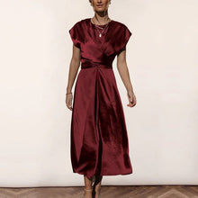 Load image into Gallery viewer, Satin Sleeveless Elegant Light Evening Dress
