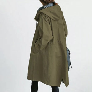 Temperament Waist Long Sleeve Coat