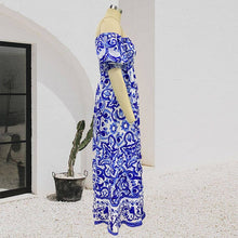 Load image into Gallery viewer, Off Neck Bohemian Dress
