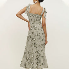 Load image into Gallery viewer, Sling Slit Floral Dress
