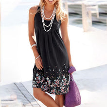 Load image into Gallery viewer, Sleeveless Printed Loose Dress
