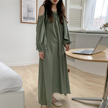 Load image into Gallery viewer, Off Shoulder Balloon Sleeve Dress
