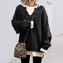 Load image into Gallery viewer, Slouchy Cable Knit Sweater
