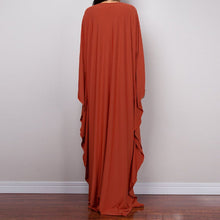 Load image into Gallery viewer, Loose V neck Plus Size Long Solid Color Bikini Cover-Up
