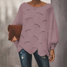 Load image into Gallery viewer, Pullover Sweater Jumper Hollow Out Knitted
