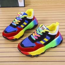 Load image into Gallery viewer, Hip Hop Street Sports Rainbow Sneakers
