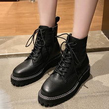 Load image into Gallery viewer, WOMEN&#39;S Genuine Leather straps Martin Boots
