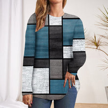 Load image into Gallery viewer, Geometric Contrast Print T-shirt
