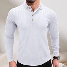 Load image into Gallery viewer, Lapel Striped POLO Shirt
