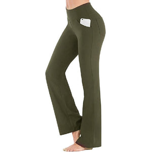 Women's High Waist and Flared Leg Yoga Pants