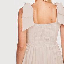 Load image into Gallery viewer, Plain Lace-Up Ruffle Dress
