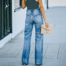 Load image into Gallery viewer, Straight Ripped Jeans
