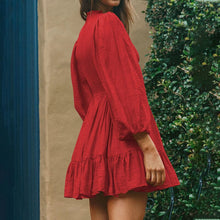 Load image into Gallery viewer, Long Sleeve Ruffle Dress
