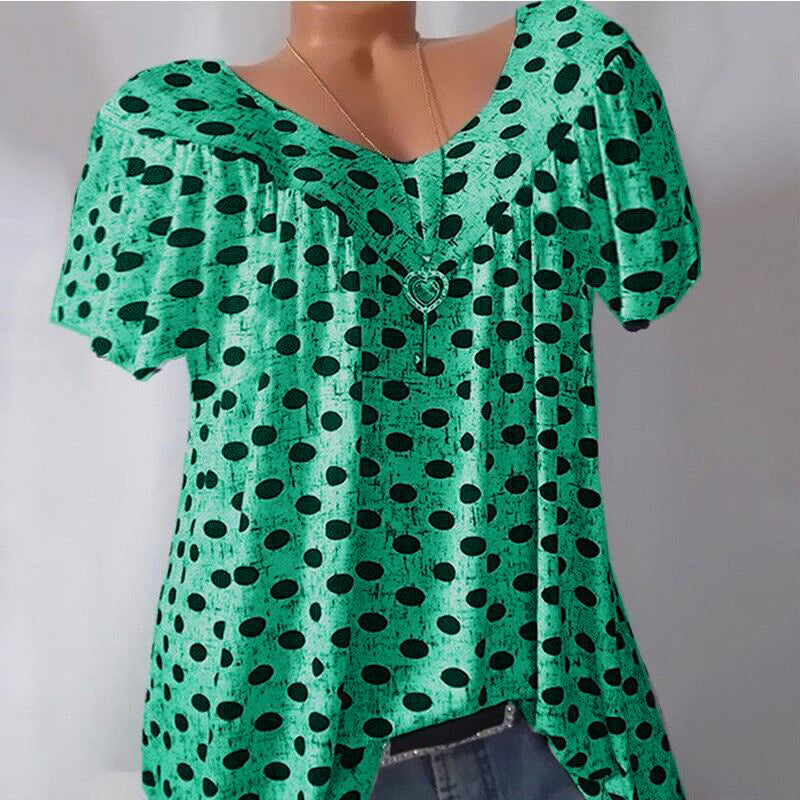 Round Neck and Dots T-shirt