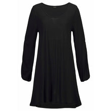 Load image into Gallery viewer, Round Neck Slit Sleeves Shift Dress
