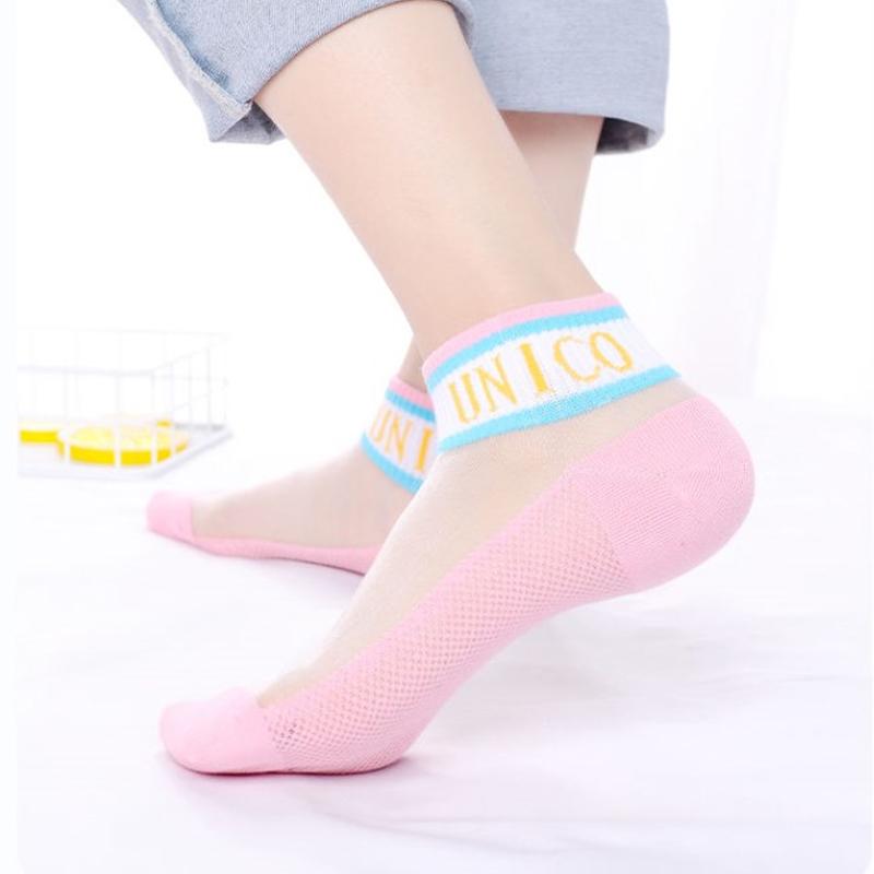 Women Transparent Mesh Socks