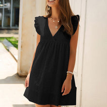 Load image into Gallery viewer, Summer Lace Dress with Ruffled Sleeves
