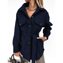 Load image into Gallery viewer, Women Fashion Slit Neck Casual Woolen Coats

