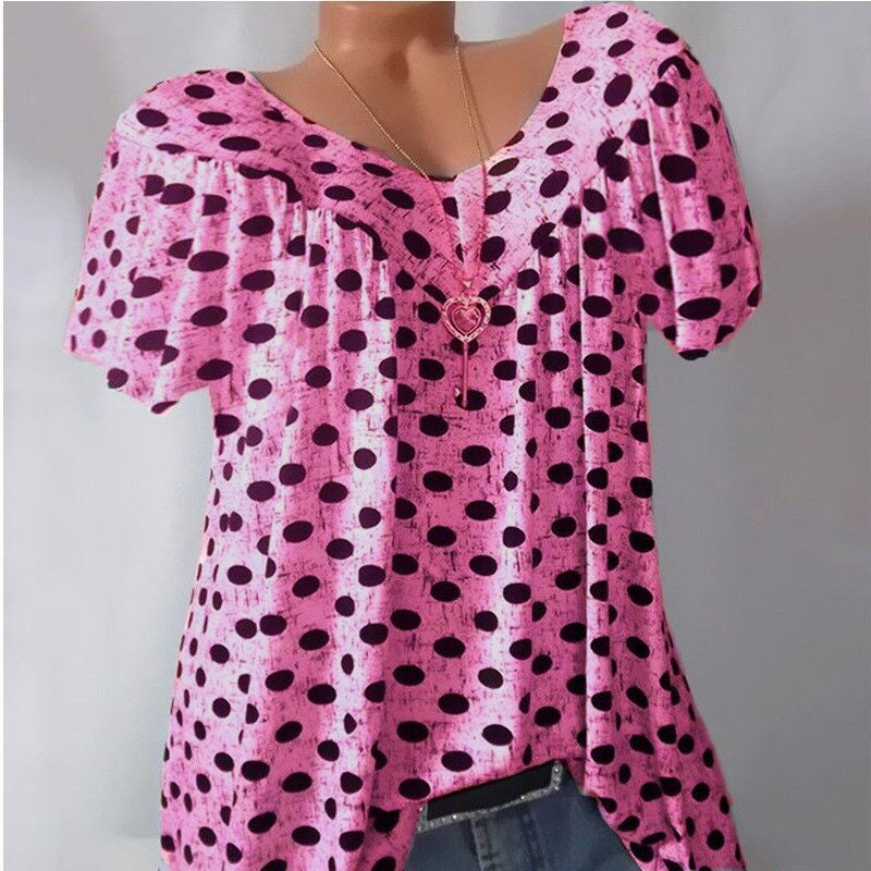 Round Neck and Dots T-shirt