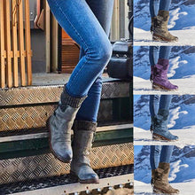 Load image into Gallery viewer, Winter Warm Back Lace Up Boots
