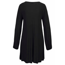 Load image into Gallery viewer, Round Neck Slit Sleeves Shift Dress
