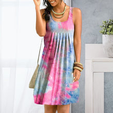 Load image into Gallery viewer, Tie-Dye Casual Sleeveless Dress
