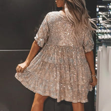 Load image into Gallery viewer, ✨Sequin Baby Doll Dress
