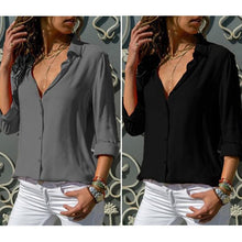 Load image into Gallery viewer, 【Summer Sale:50% OFF】V-Neck Chiffon Shirt
