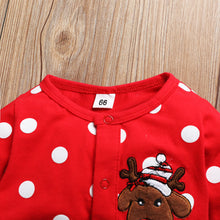 Load image into Gallery viewer, Reindeer Pattern Baby Outing Romper
