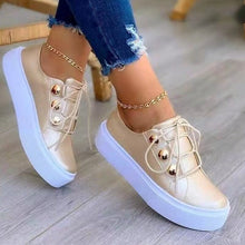 Load image into Gallery viewer, Round Toe Platform Casual Shoes
