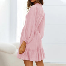 Load image into Gallery viewer, Long Sleeve Ruffle Dress
