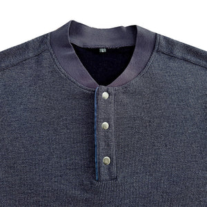 Henry Collar Button T-Shirt