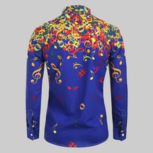 Load image into Gallery viewer, Colorful Music Notes Men&#39;s Shirt
