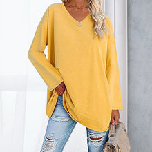 Load image into Gallery viewer, V Neck Drop Sleeve T-Shirt
