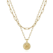 Load image into Gallery viewer, Gold Initial Necklaces for Women
