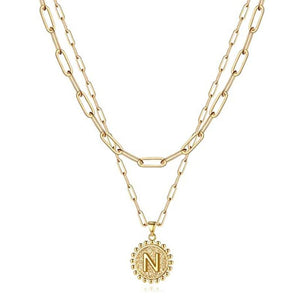 Gold Initial Necklaces for Women
