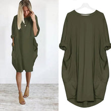 Load image into Gallery viewer, Loose Swing Panel Long Dress
