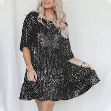 Load image into Gallery viewer, ✨Sequin Baby Doll Dress
