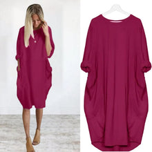 Load image into Gallery viewer, Loose Swing Panel Long Dress
