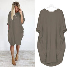 Load image into Gallery viewer, Loose Swing Panel Long Dress
