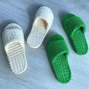 Fluffy Embossed Slippers