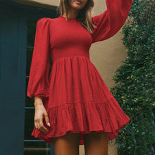 Load image into Gallery viewer, Long Sleeve Ruffle Dress
