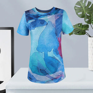 Women's Clothing Casual Loose Short-sleeved Top
