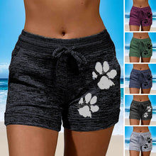 Load image into Gallery viewer, Women&#39;s Knitted Shorts With Paw Print
